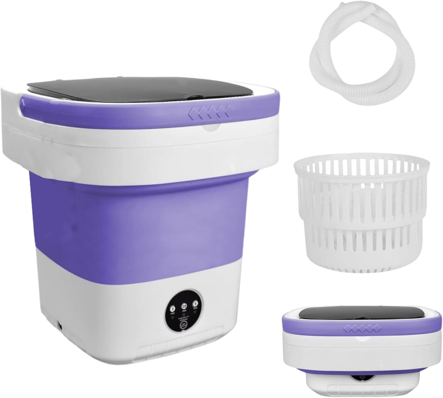 Amazon.co.jp: PackSmart 小型洗濯機 12L 折りたたみ バケツ洗濯機
